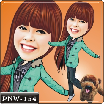 女生人像Q版漫畫PNW-154